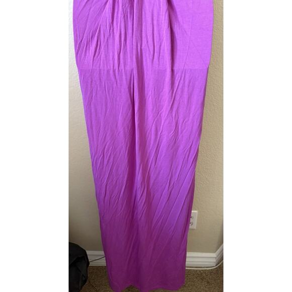 Fabletics Purple Neema Halter Neck Sleeveless Open Back Maxi Dress Size L 10-12 - Picture 8 of 9